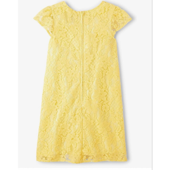 NEW The Children's Place Yellow Lace Girls Short Sleeve Easter Dress 14 $50 - Picture 9 of 9